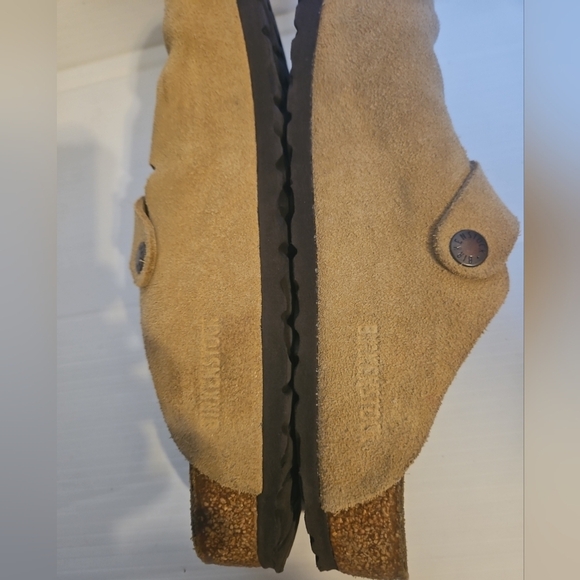 Birkenstock Boston Suede Clog Tan Women’s Size 10 / Men’s Size 8 - Picture 6 of 11